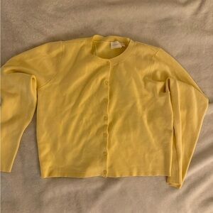 Cyrus Butter Yellow Knit Cardigan
